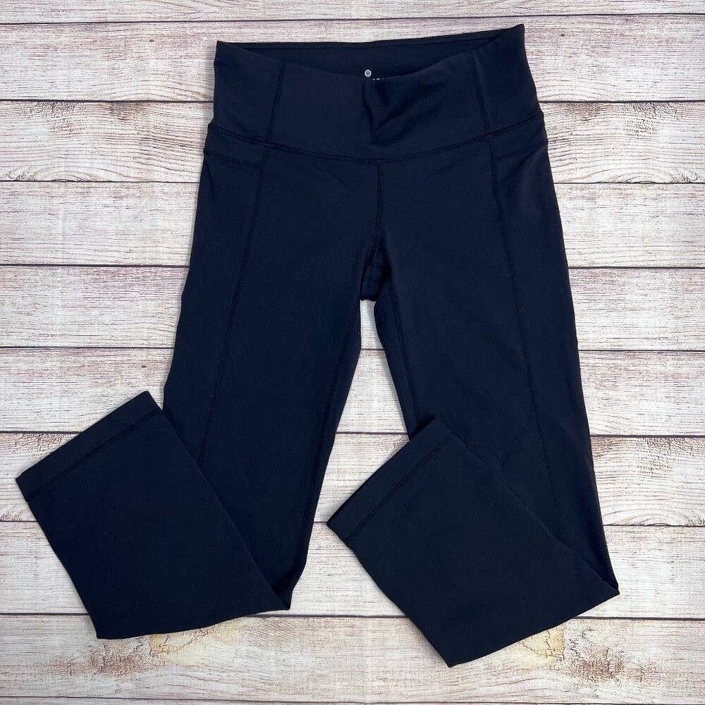 Athleta Black High Rise Leggings Women's Size Small Gym Workout Straight leg